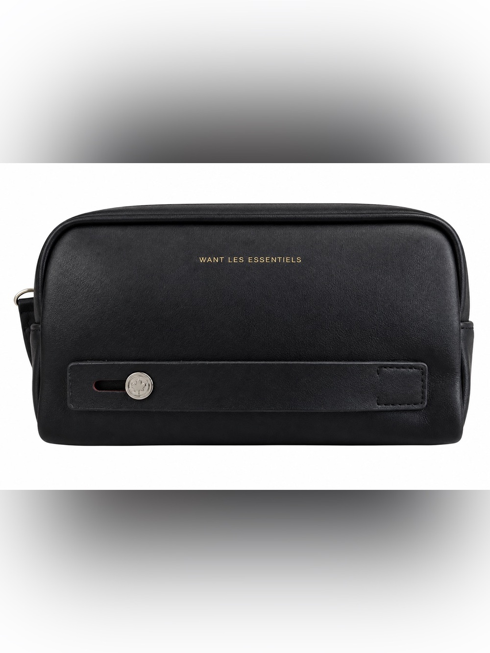 WANT Les Essentiels x Air Canada Signature Black Faux Leather Travel Pouch